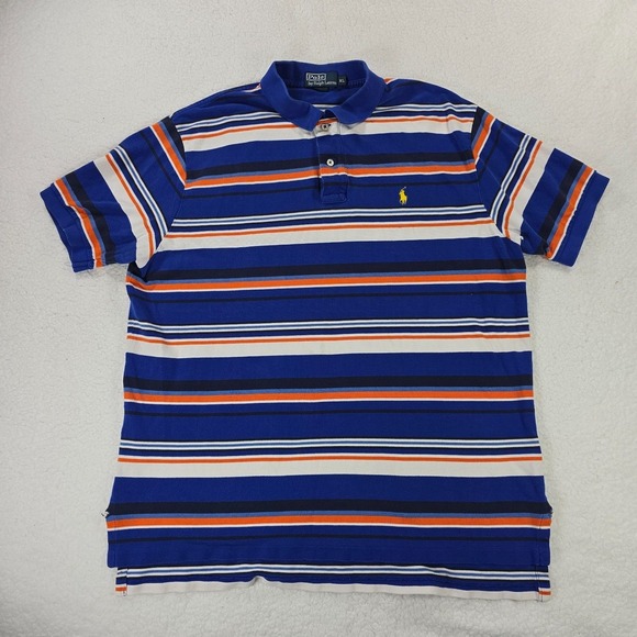 Polo Ralph Lauren Polo Shirt Lot Mens XL Red Striped Cotton Casual Short Sleeve - Picture 7 of 13